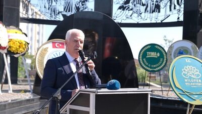 Nilüfer’de 19 Mayıs kutlamaları çelenk sunma merasimi ile başladı