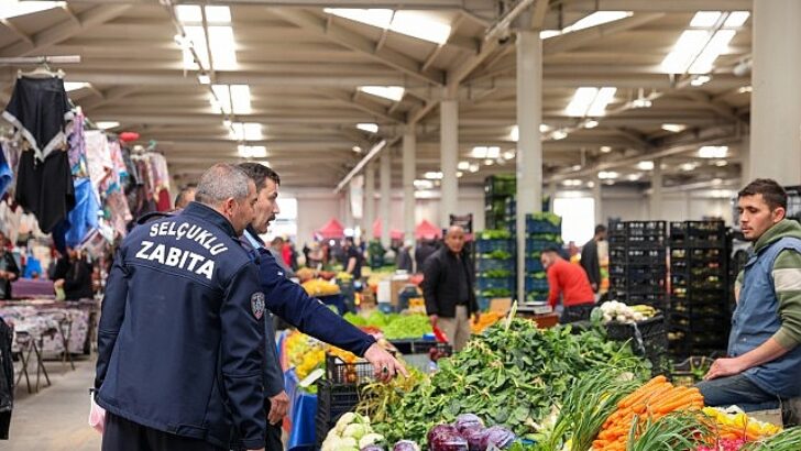 Selçuklu Belediyesi’nden Pazar Yeri Kontrolü
