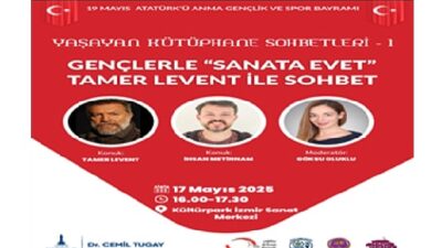 “Yaşayan Kütüphane Sohbetleri” Tamer Levent ile başlıyor