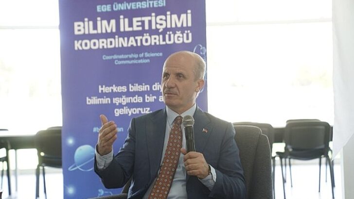YÖK Lideri Prof. Dr. Erol Özvar, Bilim İrtibatı Ofisinde Egeli gençlerle buluştu