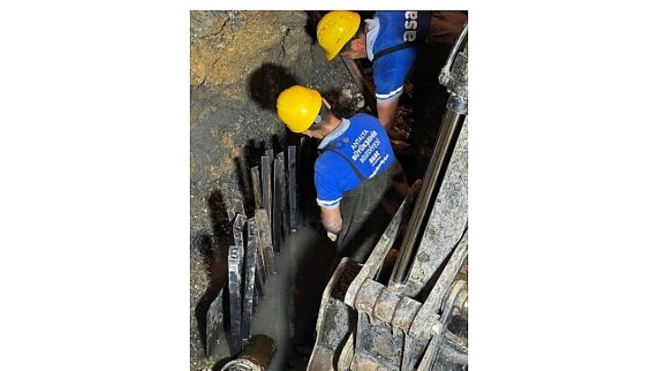 Ziyan gören kollektör sınırı onarıldı
