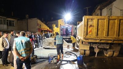 1200’lük Çelik Boru Arızası Kısa Müddette Giderildi…