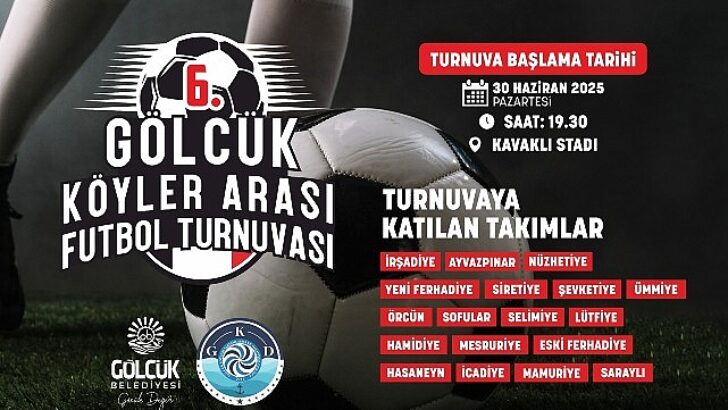 6. Gölcük Köyleri Ortası Futbol Heyecanı Başlıyor