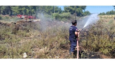 Antalya Büyükşehir İtfaiyesi’nden orman yangınlarına müdahale