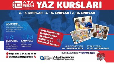 ATABEM yaz kurslarına kayıtlar başladı