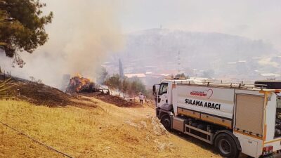 Başkan Aydın İsmetiye’deki yangın bölgesinde