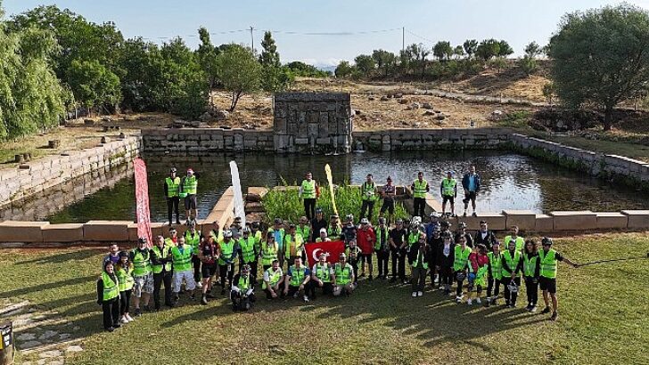 Bisikletseverler Konya Büyükşehir’in Yeni Oluşturduğu Tarihi Rotada Pedal Çevirdi