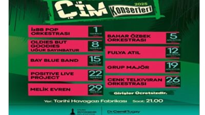 Çim Konserleri 1 Temmuz’da başlıyor