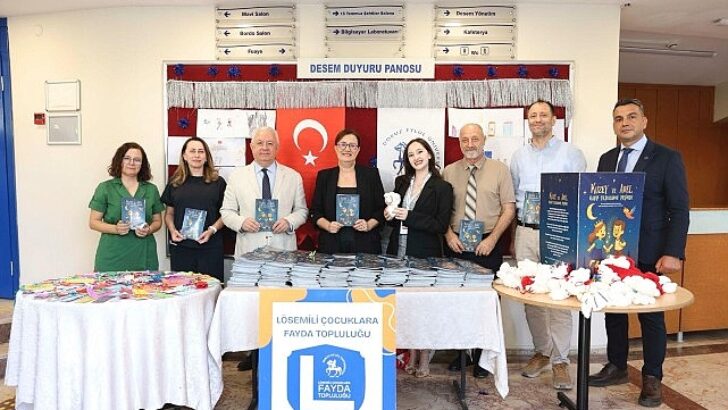 Dokuz Eylül Üniversitesi’nde lösemiyi atlatan çocukların lösemili kardeşlerine yazdıkları armağan kitabın tanıtım aktifliği düzenlendi