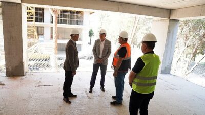 Ege Üniversitesinde yeni teknopark binası süratle yükseliyor