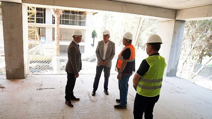 Ege Üniversitesinde yeni teknopark binası süratle yükseliyor