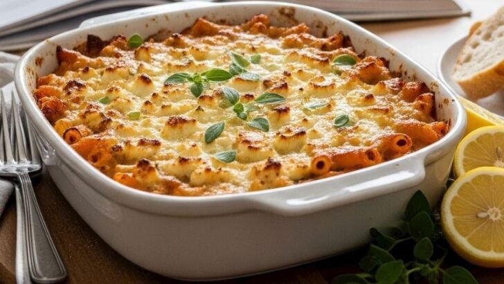 Fırında Feta Makarna
