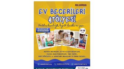 Gençler, bu atölye ile mesken hünerlerini geliştirecek