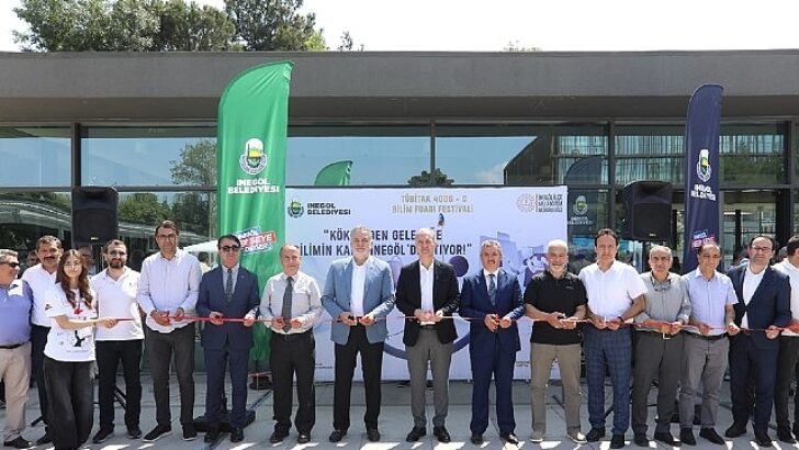 İnegöl Kent Meydanı “TÜBİTAK Bilim Fuarı Festivaline” Mesken Sahipliği Yaptı