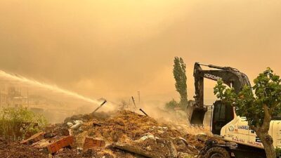 Kartepe Belediyesi’nden Taraklı Yangınına Müdahale Desteği