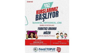 Milas Belediyesi Yaz Kursları İçin Kayıtlar Başlıyor