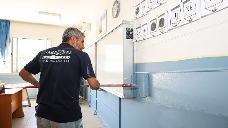 Narlıdere Belediyesi’nden okullara bakım tamirat takviyesi
