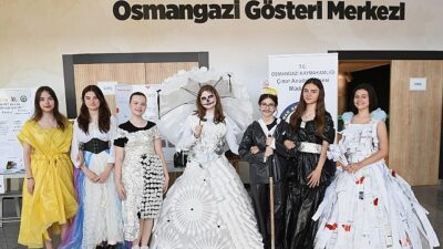 Osmangazi’de öğrenciler atık toplamak için yarıştı