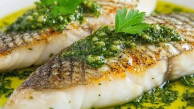 Pesto Soslu Somon