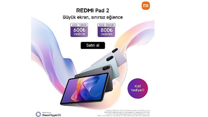 Xiaomi, Redmi Pad 2 Serisi ile Eğlenceyi Yeni Bir Boyuta Taşıyor: Daha Canlı, Daha Gerçek