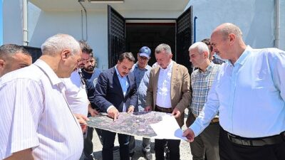 Büyükakın, Cumaköy ve Ovacık’taki altyapı çalışmalarını inceledi