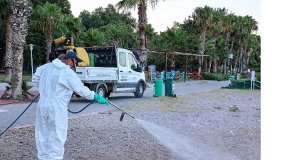 Büyükşehir vektörel uğraş çalışmalarını mesire alanlarında da sürdürüyor