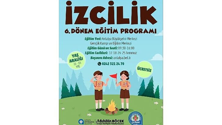 Büyükşehir’in 6. devir izcilik kampı başlıyor