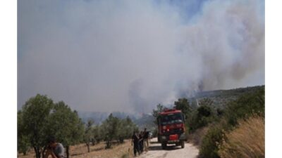 İzmir İtfaiyesi Çeşme Ildır için teyakkuza geçti