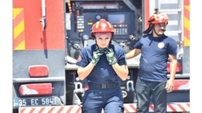 İzmir İtfaiyesi Çeşme’nin dört bir yanında misyon başında