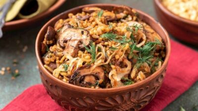 Mantarlı Bulgur Pilavı Tarifi