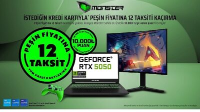 Monster’da peşin fiyatına 12 taksit fırsatı tüm süratiyle devam ediyor