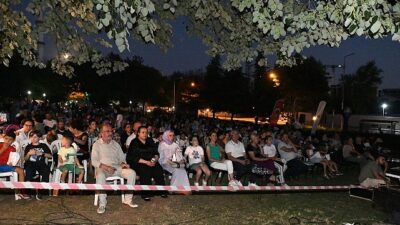 Osmangazi’de çocuklar açık hava sinemasında buluştu