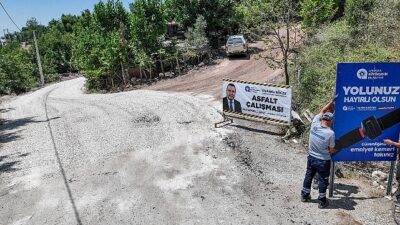 Serik Haskızılören Mahallesi yeni yoluna kavuştu