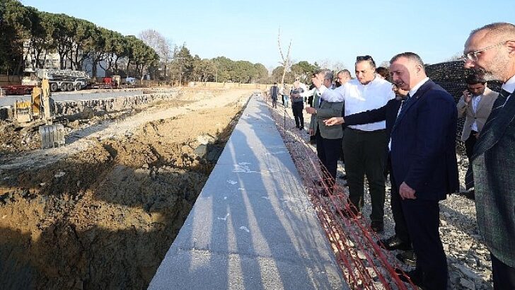 Tünel segmentleri İzmit’teki ana üretim alanına geldi