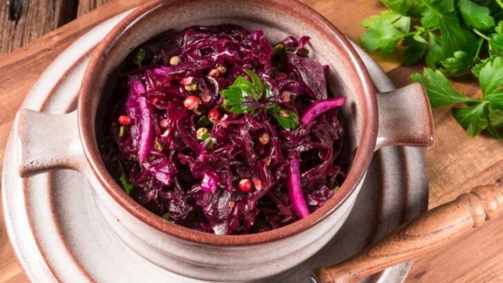 Turşu Tadında Mor Lahana Salatası Tarifi