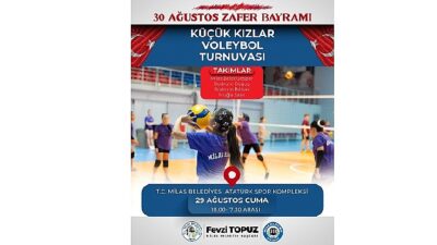 30 Ağustos Zafer Bayramımıza Özel Voleybol Turnuvası Düzenlenecek
