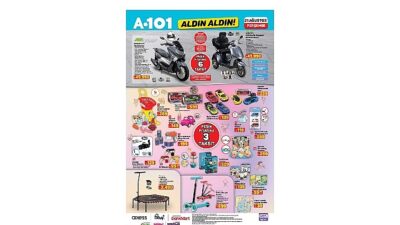 A101’de 21 Ağustos’ta Mobilite, Elektronik ve Mesken Eserleri Satışta