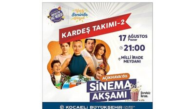 Büyükşehir’le açık havada sinema keyfi bir diğer