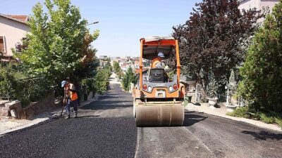 Çankaya’da Asfalt Mesaisi Devam Ediyor