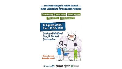 Çankaya’dan Bayanlar İçin “Temel Girişimcilik” Eğitimi
