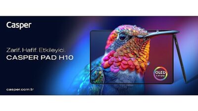 Casper’dan taşınabilir üretkenlikte yeni periyot: OLED ekran ve ultra hafiflik – Casper PAD Tablet
