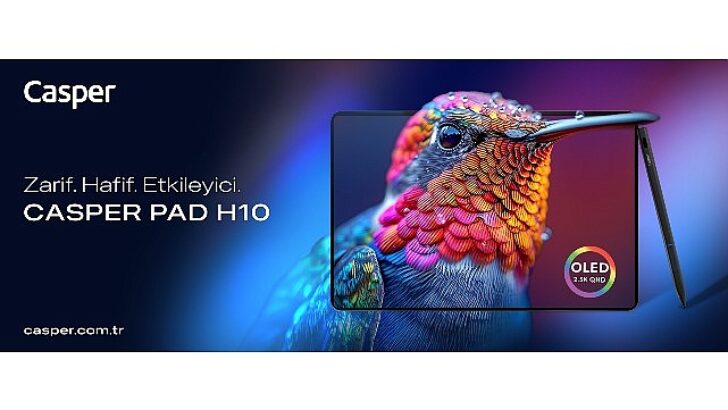 Casper’dan taşınabilir üretkenlikte yeni periyot: OLED ekran ve ultra hafiflik – Casper PAD Tablet