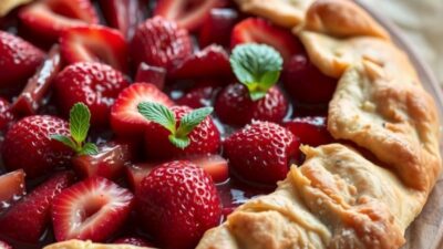 Fit Çilekli Galette Tarifi
