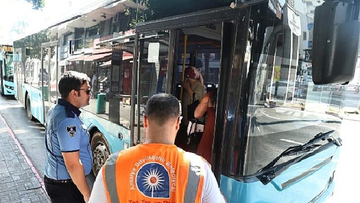 Halk otobüslerinde klima kontrolü sürüyor