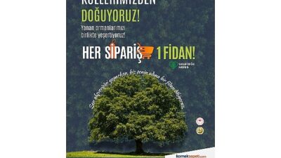 Her sipariş bir fidan oluyor