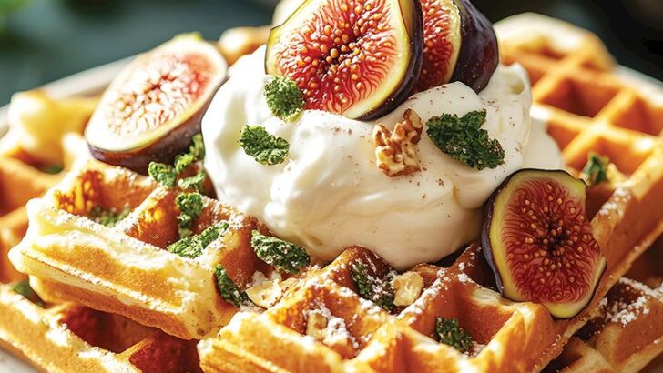 İncirli Ve Dondurmalı Waffle Tarifi