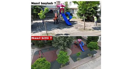 İnegöl Belediyesi Çocuklara Daha Sağlıklı Parklar Sunuyor
