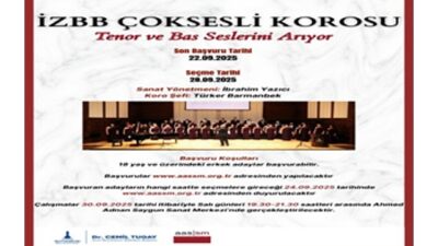 İzmir Büyükşehir Belediyesi’nden korist, tenor ve bas korist alımı
