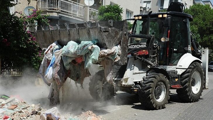 Karşıyaka’da sokaklara moloz atanlara 92 bin TL ceza!