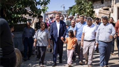Lider Tugay yangında ziyan gören Köseler’i ziyaret etti